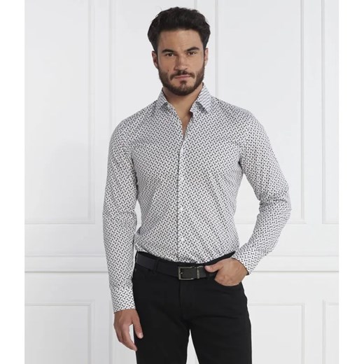 BOSS BLACK Koszula H HANK s kent C | Slim Fit | stretch ze sklepu Gomez Fashion Store w kategorii Koszule męskie - zdjęcie 184358672