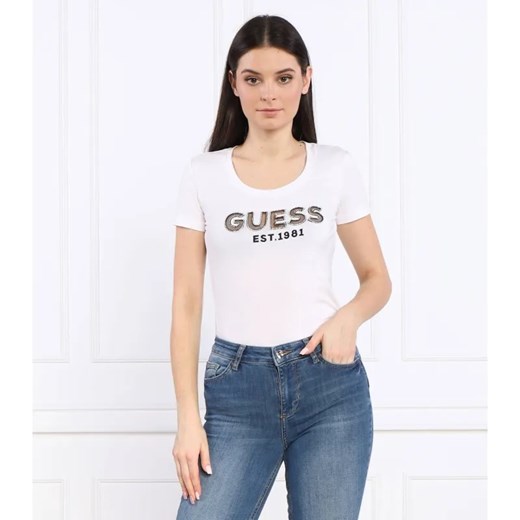 GUESS T-shirt | Regular Fit ze sklepu Gomez Fashion Store w kategorii Bluzki damskie - zdjęcie 184358684