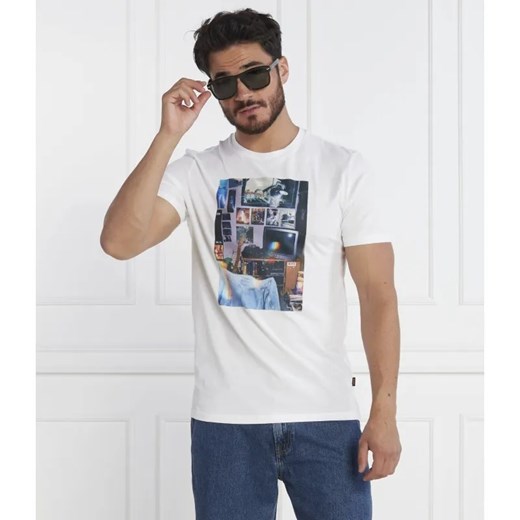 BOSS ORANGE T-shirt TeMemory | Regular Fit ze sklepu Gomez Fashion Store w kategorii T-shirty męskie - zdjęcie 184358701