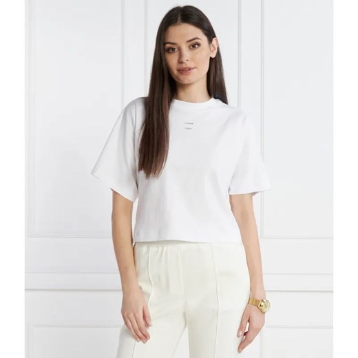 Liviana Conti T-shirt | Cropped Fit ze sklepu Gomez Fashion Store w kategorii Bluzki damskie - zdjęcie 184358743