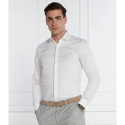 HUGO Koszula Ejinar | Extra slim fit | stretch ze sklepu Gomez Fashion Store w kategorii Koszule męskie - zdjęcie 184358771
