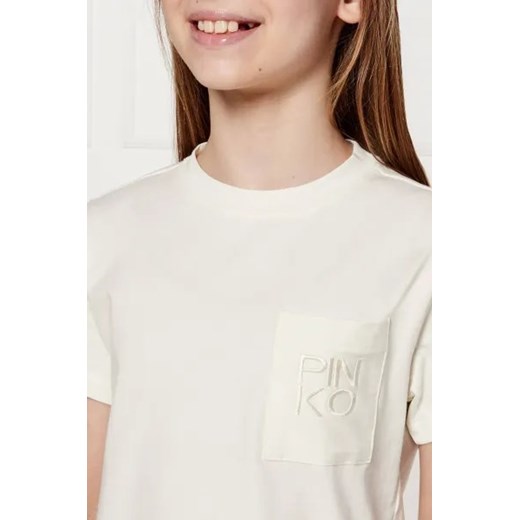 Pinko UP T-shirt | Oversize fit 128 okazyjna cena Gomez Fashion Store