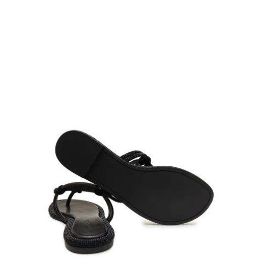TORY BURCH Skórzane japonki MILLER KNOTTED PAVE Tory Burch 36 Gomez Fashion Store