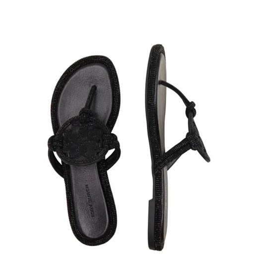 TORY BURCH Skórzane japonki MILLER KNOTTED PAVE Tory Burch 36 Gomez Fashion Store