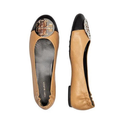 TORY BURCH Skórzane baleriny CLAIRE Tory Burch 38 okazja Gomez Fashion Store