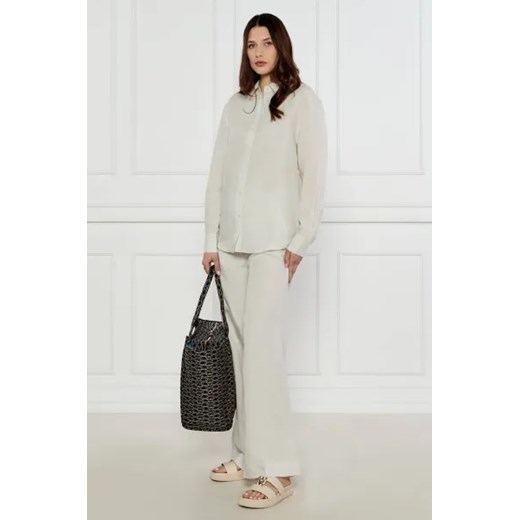 Klapki damskie Aigner skórzane bez zapięcia 