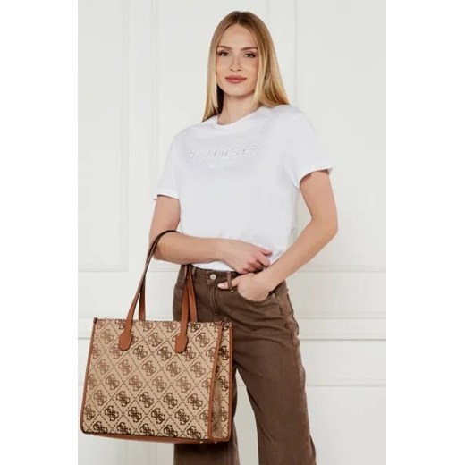 Shopper bag Guess ze skóry ekologicznej 