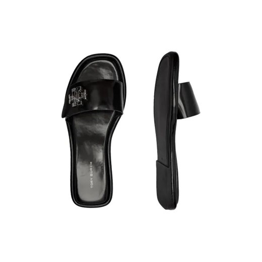 TORY BURCH Skórzane klapki T LOCK Tory Burch 41 Gomez Fashion Store