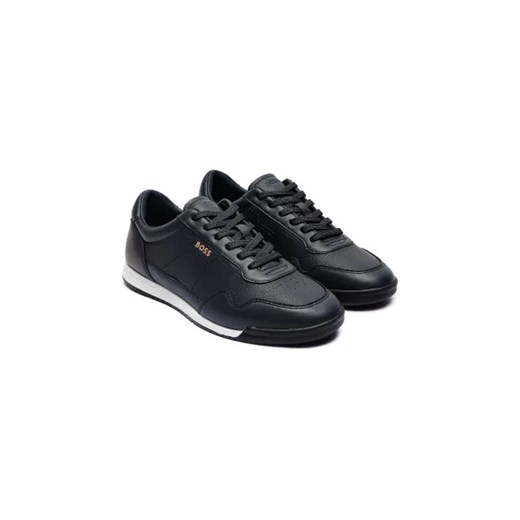 BOSS BLACK Sneakersy Titanium SL_ltgrpu | z dodatkiem skóry 41 okazja Gomez Fashion Store