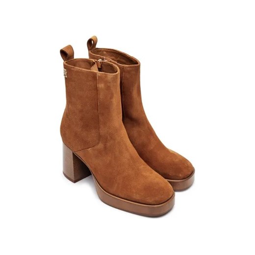 Tommy Hilfiger Skórzane botki na słupku Tommy Hilfiger 38 okazja Gomez Fashion Store