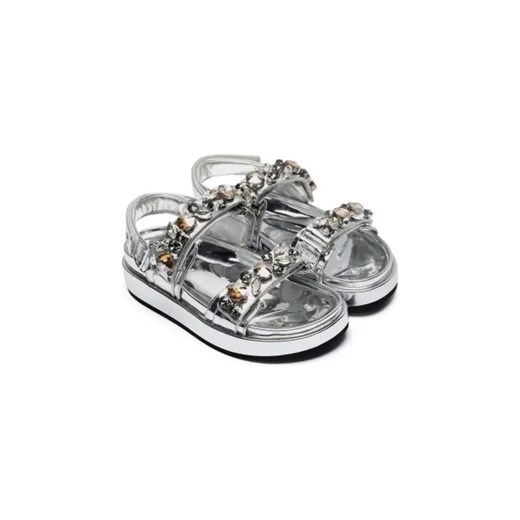 TORY BURCH Sandały KIRA EMBELLISHED | z dodatkiem skóry Tory Burch 39 wyprzedaż Gomez Fashion Store