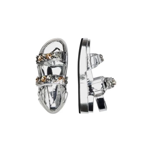 TORY BURCH Sandały KIRA EMBELLISHED | z dodatkiem skóry Tory Burch 39 okazja Gomez Fashion Store