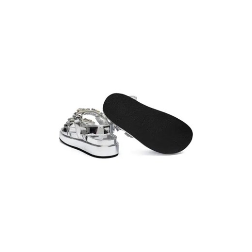 TORY BURCH Sandały KIRA EMBELLISHED | z dodatkiem skóry Tory Burch 39 Gomez Fashion Store wyprzedaż