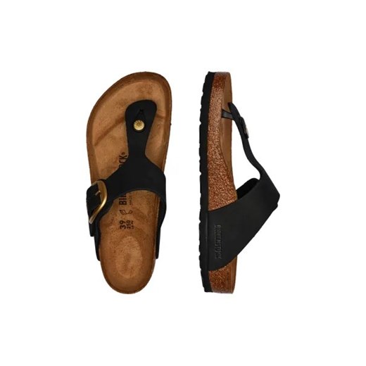 Klapki damskie BIRKENSTOCK bez zapięcia skórzane 