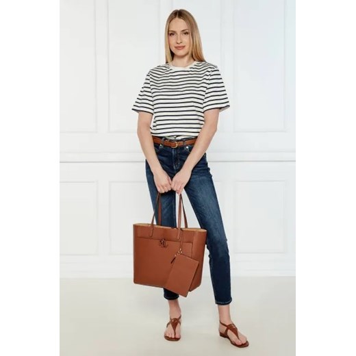 Shopper bag Ralph Lauren skórzana