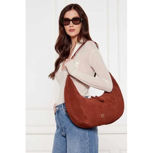 Pinko Skórzane hobo Pinko OS promocja Gomez Fashion Store