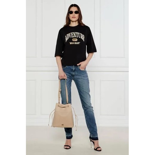 Pinko Skórzany worek SECCHIELLO CLASSIC Pinko One Size promocja Gomez Fashion Store