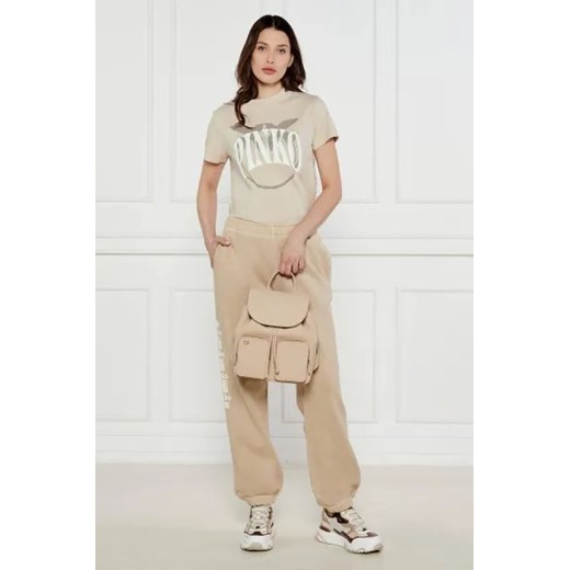Pinko Skórzany plecak CARRIE Pinko One Size okazyjna cena Gomez Fashion Store