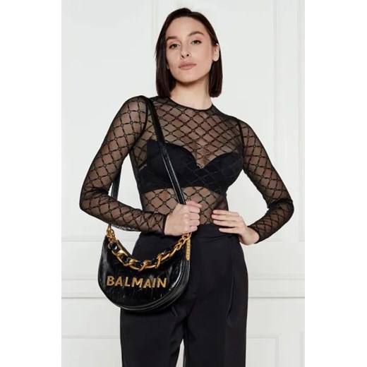 Balmain Skórzane hobo OS okazja Gomez Fashion Store