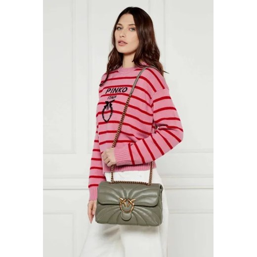 Pinko Skórzana torebka na ramię LOVE PUFF CLASSIC Pinko OS okazyjna cena Gomez Fashion Store
