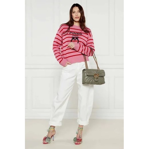 Pinko Skórzana torebka na ramię LOVE PUFF CLASSIC Pinko OS wyprzedaż Gomez Fashion Store