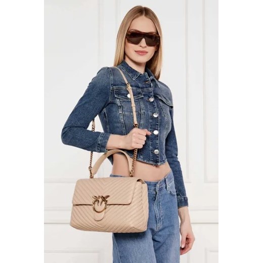 Pinko Skórzana torebka na ramię LOVE LADY PUFF Pinko OS okazja Gomez Fashion Store