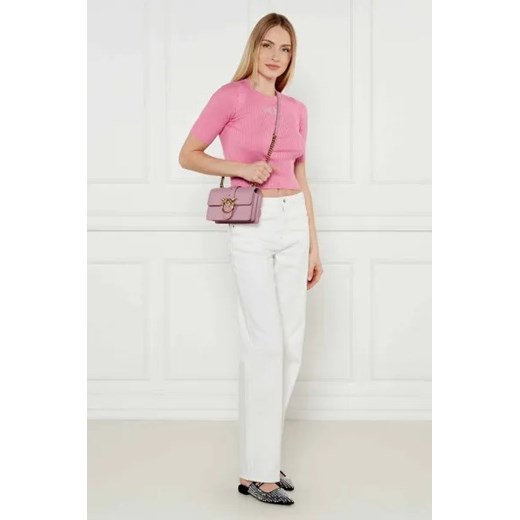 Pinko Skórzana listonoszka LOVE ONE MINI Pinko One Size Gomez Fashion Store wyprzedaż
