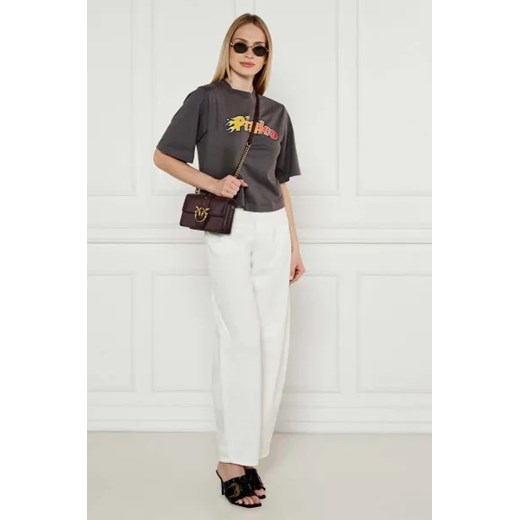 Pinko Skórzana listonoszka LOVE ONE MINI Pinko One Size okazja Gomez Fashion Store
