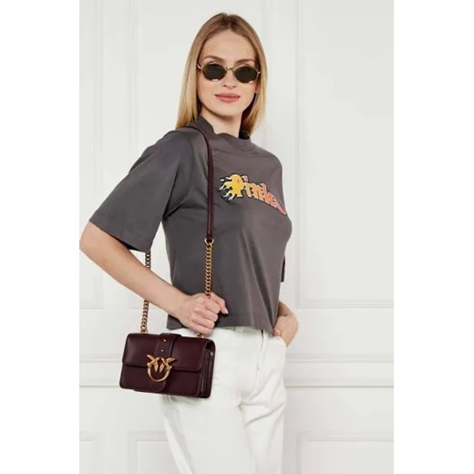 Pinko Skórzana listonoszka LOVE ONE MINI Pinko One Size wyprzedaż Gomez Fashion Store