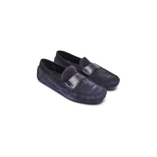 BOSS BLACK Skórzane mokasyny Driver 41 promocyjna cena Gomez Fashion Store