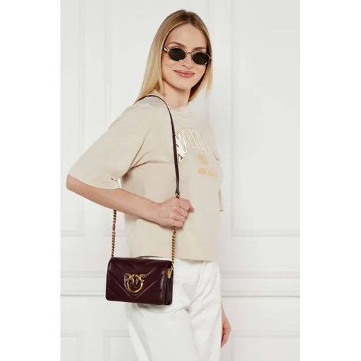 Pinko Skórzana listonoszka LOVE CLICK MINI Pinko One Size wyprzedaż Gomez Fashion Store