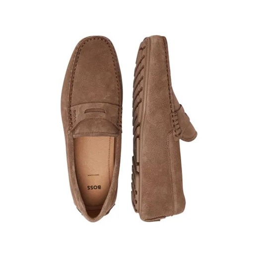 BOSS BLACK Skórzane mokasyny Noel 41 Gomez Fashion Store okazyjna cena