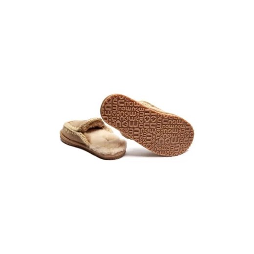 MOU Skórzane obuwie domowe FULL ESKIMO STITCH | z dodatkiem wełny Mou 37 okazyjna cena Gomez Fashion Store