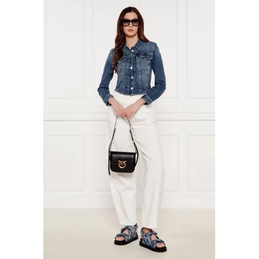 Pinko Skórzana torebka na ramię LOVE BOX Pinko OS okazyjna cena Gomez Fashion Store