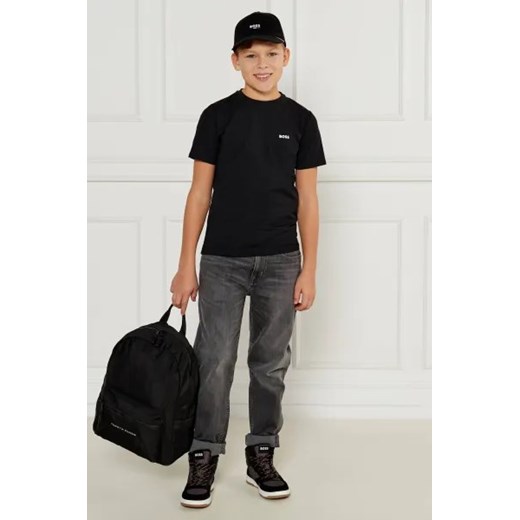 BOSS Kidswear Ocieplane sneakersy | z dodatkiem skóry Boss Kidswear 35 promocja Gomez Fashion Store