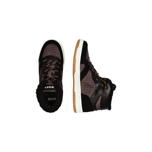 BOSS Kidswear Ocieplane sneakersy | z dodatkiem skóry Boss Kidswear 35 Gomez Fashion Store promocja