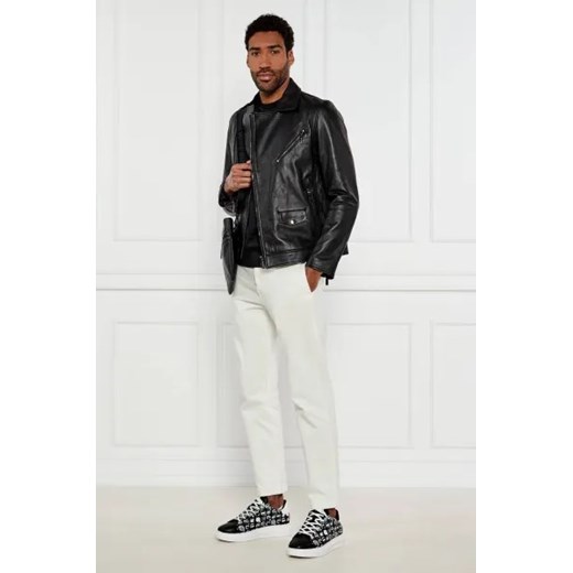 Karl Lagerfeld Skórzane sneakersy Twin NFT Graffiti Karl Lagerfeld 45 okazyjna cena Gomez Fashion Store