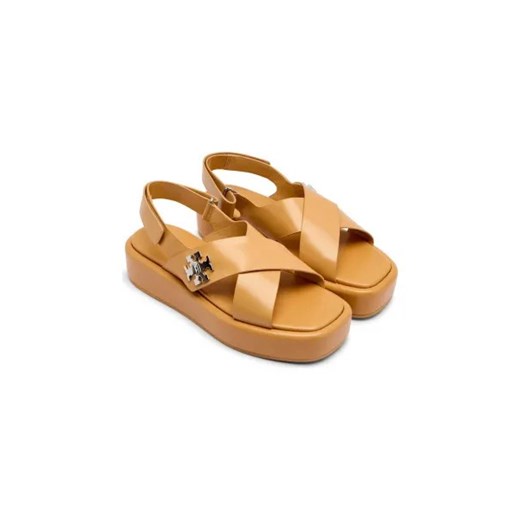 TORY BURCH Skórzane sandały T LOCK Tory Burch 41 okazyjna cena Gomez Fashion Store