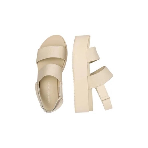 Calvin Klein Jeans Sandały | z dodatkiem skóry 38 wyprzedaż Gomez Fashion Store