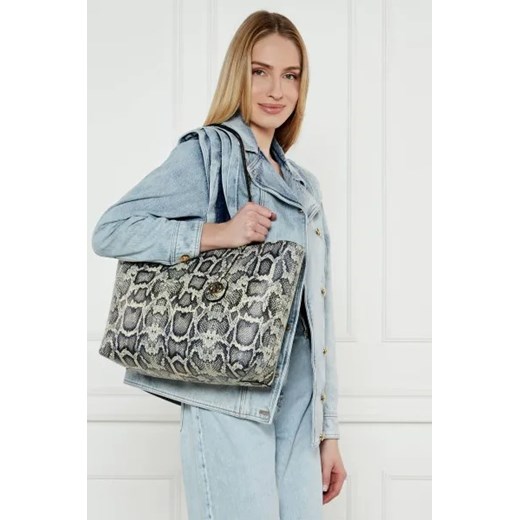 Kurt Geiger Skórzana shopperka + saszetka CHELSEA Kurt Geiger One Size okazja Gomez Fashion Store