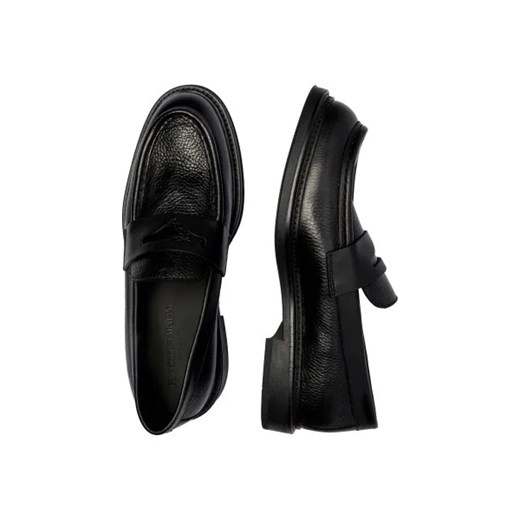 Emporio Armani Skórzane loafersy Emporio Armani 43 okazyjna cena Gomez Fashion Store