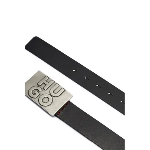 HUGO Skórzany pasek Gunter_Sz35 100 okazja Gomez Fashion Store