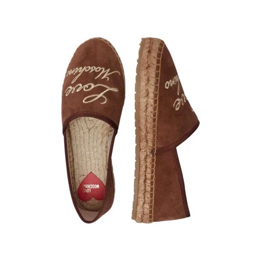 Love Moschino Skórzane espadryle Love Moschino 36 wyprzedaż Gomez Fashion Store
