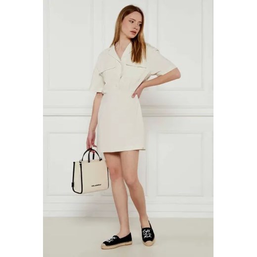 Espadryle damskie Karl Lagerfeld z tworzywa sztucznego na lato