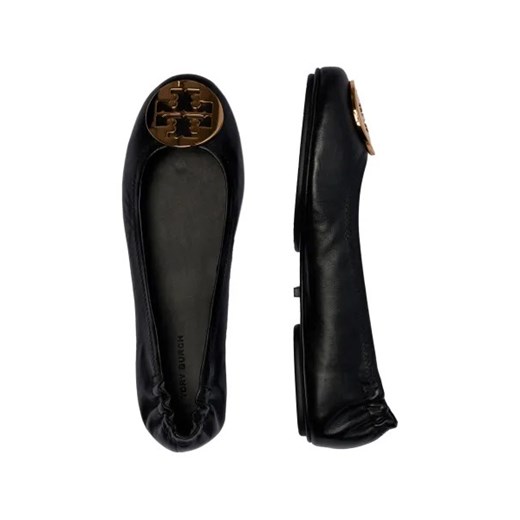 TORY BURCH Skórzane baleriny MINNIE TRAVEL Tory Burch 37,5 Gomez Fashion Store