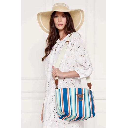 Pinko Torba plażowa | z dodatkiem skóry Pinko One Size Gomez Fashion Store