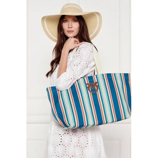 Pinko Torba plażowa | z dodatkiem skóry Pinko One Size Gomez Fashion Store