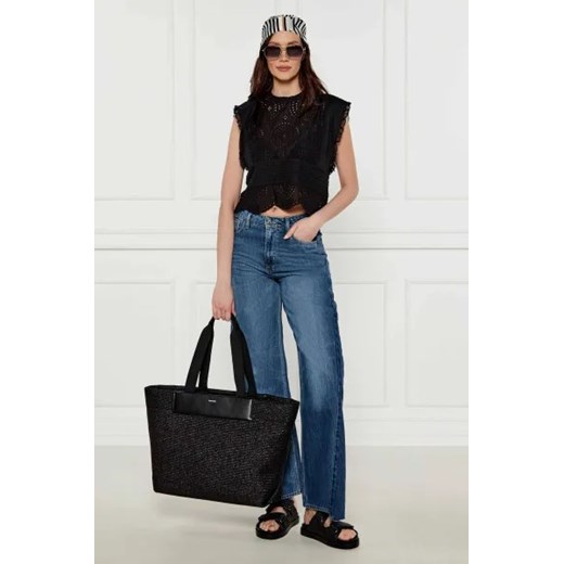 Shopper bag Calvin Klein ze skóry ekologicznej 