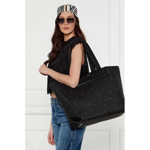 Shopper bag Calvin Klein ze skóry ekologicznej 