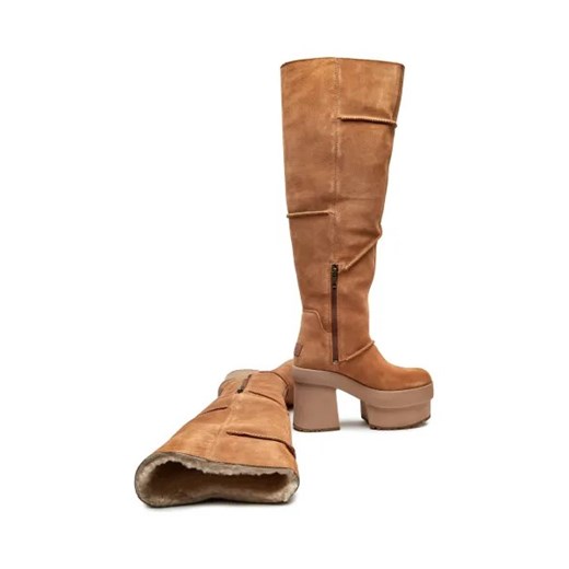 UGG Skórzane kozaki na słupku 38 promocyjna cena Gomez Fashion Store